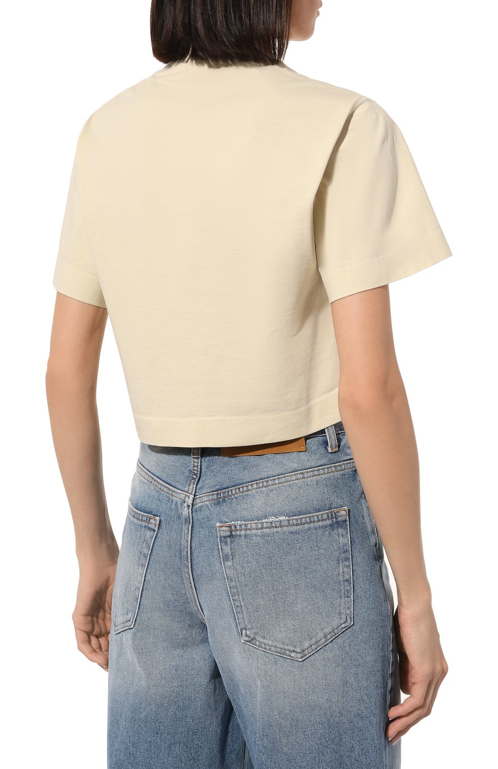 Хлопковая футболка Off-White  OWAA090S23JER0046145 Фото 4