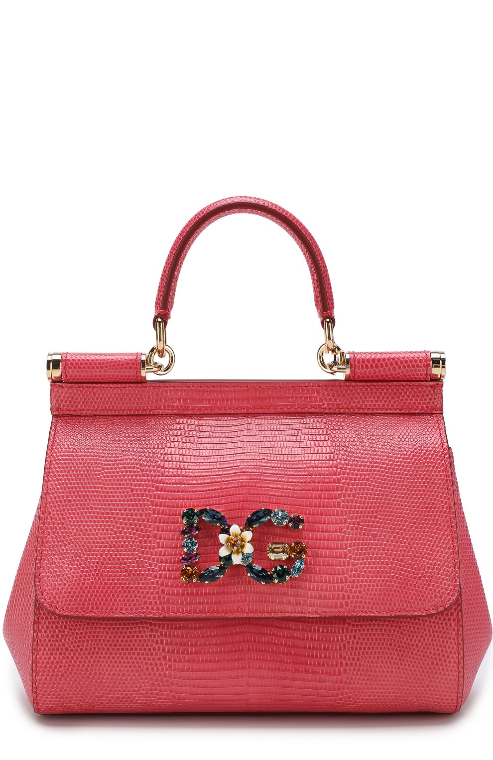 Женская коралловая сумка sicily small DOLCE & GABBANA купить в интернет ...
