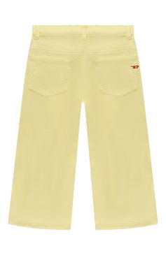 Детские джинсы DIESEL желтого цвета, арт. J01275/KXBGZ | Фото 2 (Детали: Однотонный; Материал внешний: Хлопок)