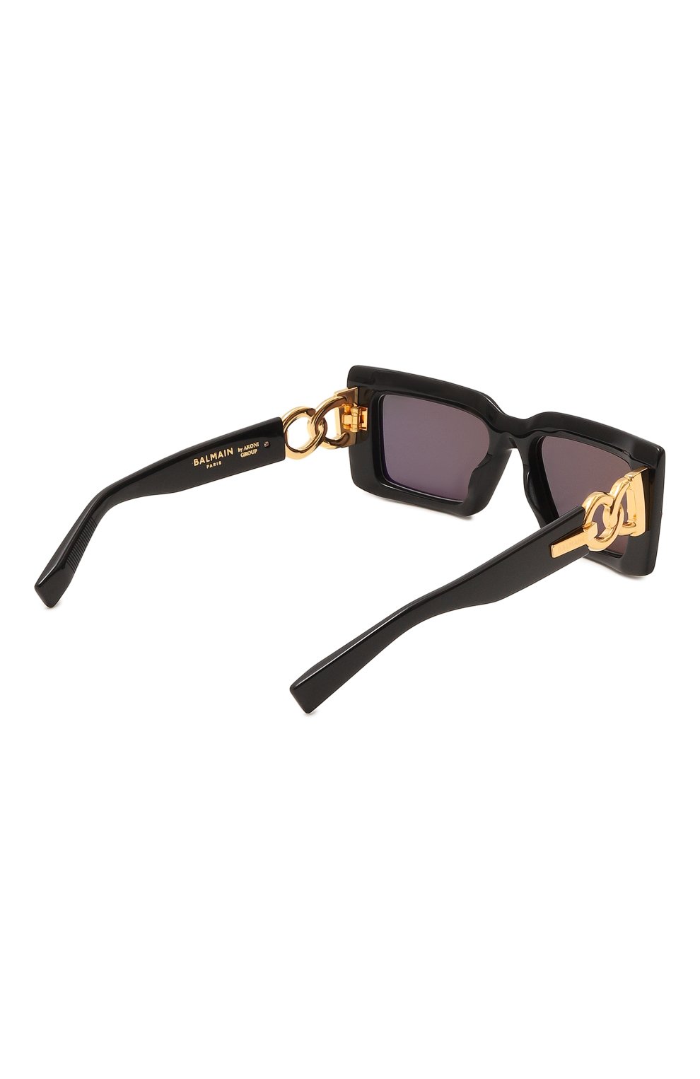 Женские солнцезащитные очки BALMAIN черного цвета, арт. BPS-145A | Фото 4 (Тип очков: С/з; Оптика Гендер: оптика-женское; Очки форма: Прямоугольные)