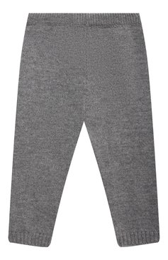 Детский комплект из пуловера и брюк BABY T серого цвета, арт. 20AI070C/1M-12M | Фото 5 (Кросс-КТ НВ: Костюм; Материал внешний: Шерсть; Рукава: Длинные)