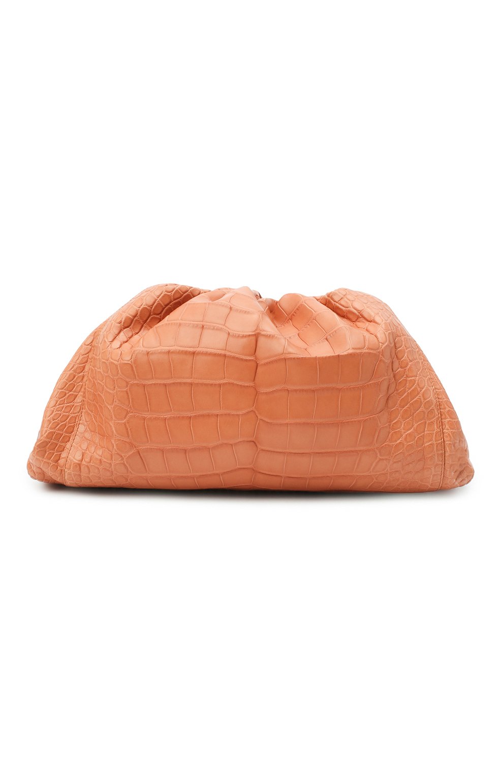 Женский клатч pouch из кожи аллигатора BOTTEGA VENETA бежевого цвета, арт. 576227/VCPX0/AMIS | Фото 1 (Материал: Экзотическая кожа; Региональные ограничения белый список (Axapta Mercury): RU; Женское Кросс-КТ: Клатч-клатчи; Размер: large)