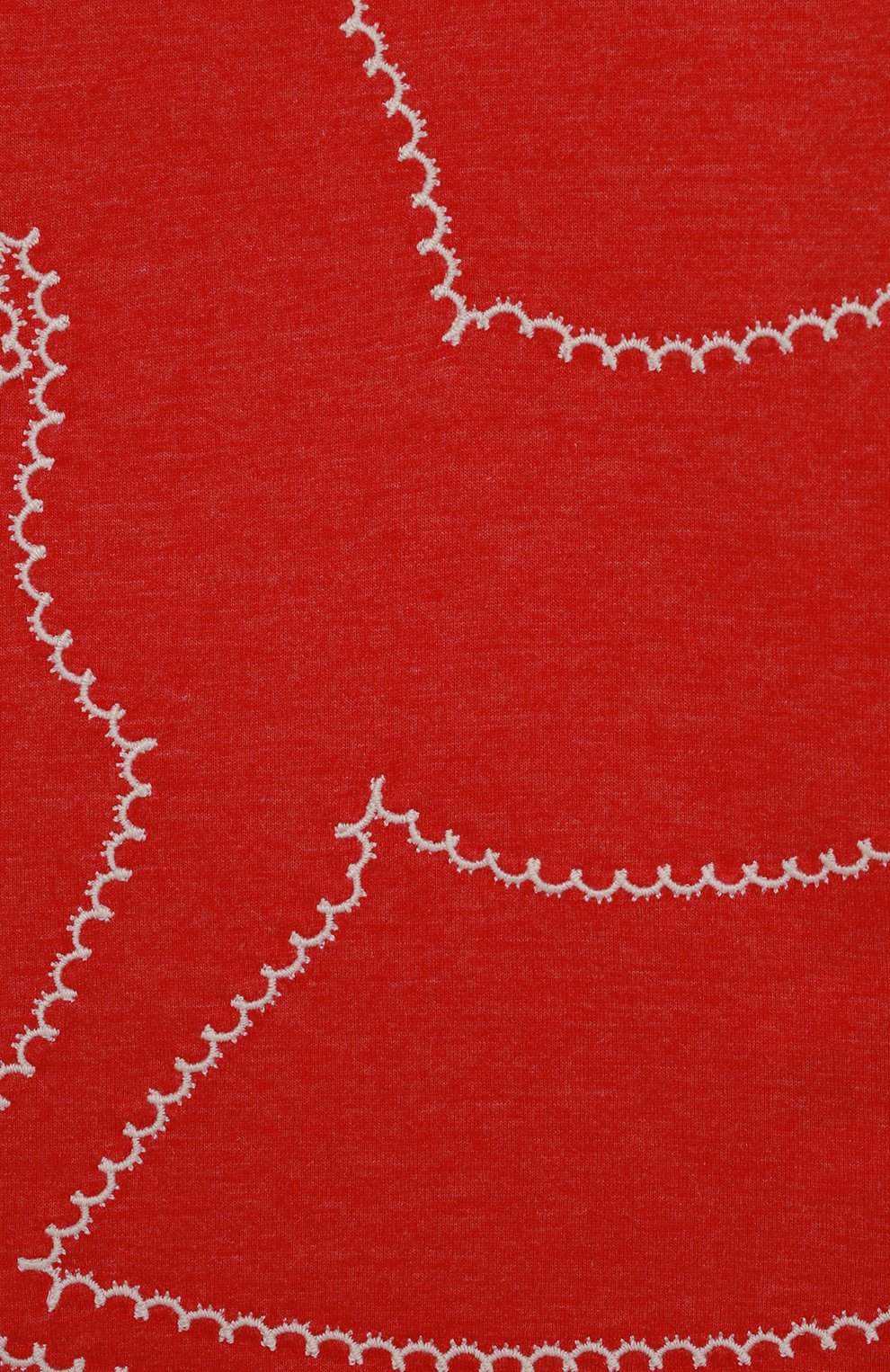 Детская хлопковая футболка ULYANA SERGEENKO красного цвета, арт. MLT003KD21P (0867б21) | Фо�то 3 (Девочки Кросс-КТ: футболка-одежда; Рукава: Короткие; Материал внешний: Хлопок; Ростовка одежда: 4 года | 104 см)