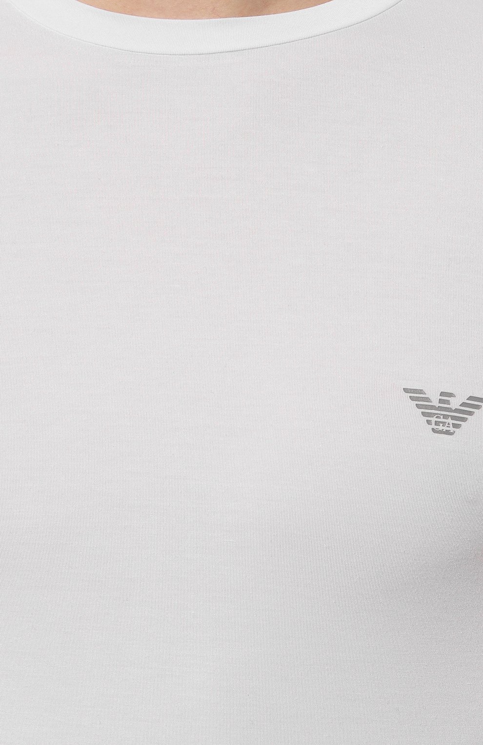 Мужская футболка EMPORIO ARMANI белого цвета, арт. 111035/3R511 | Фото 5 (Кросс-КТ: домашняя одежда; Рукава: Короткие; Материал внешний: Синтетический материал; Длина (для топов): Стандартные)