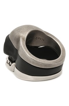 Мужское комплект из трех колец ALEXANDER MCQUEEN серебряного цвета, арт. 554499/IAG2Z | Фото 2 (Материал: Металл)