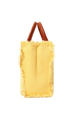 Женский сумка-шопер MELISSA ODABASH желтого цвета, арт. P0RT0 CERV0 | Фото 4 (Сумки-технические: Сумки-шопперы; Размер: medium; Материал сплава: Проставлено; Материал: Текстиль; Драгоценные камни: Проставлено)