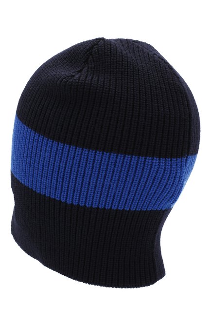 Детского шерстяная шапка MONCLER ENFANT синего цвета, арт. D2-954-99208-00-969BZ | Фото 2 (Материал: Шерсть, Текстиль; Статус проверки: Проверена категория)
