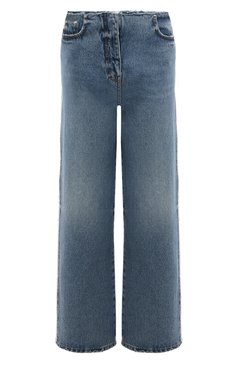 Женские джинсы MSGM голубого цвета, арт. 3441MDP42L 237295 | Фото 1 (Силуэт Ж (брюки и джинсы): Широкие; Длина (брюки, джинсы): Стандартные; Материал сплава: Проставлено; Материал внешний: Хлопок; Драгоценные камни: Проставлено)