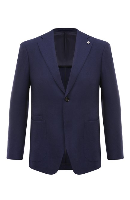 Мужской шерстяной пиджак L.B.M. 1911 синего цвета по цене 129500 руб., арт. 2411/32597 | Фото 1