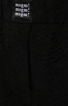 Женские шорты MSGM черного цвета, арт. 3442MDB05/237311 | Фото 5 (Женское Кросс-КТ: Шорты-одежда; Длина Ж (юбки, платья, шорты): Мини; Материал внешний: Синтетический материал; Материал сплава: Проставлено; Материал подклада: Синтетический материал; Драгоценные камни: Проставлено; Стили: Романтичный)