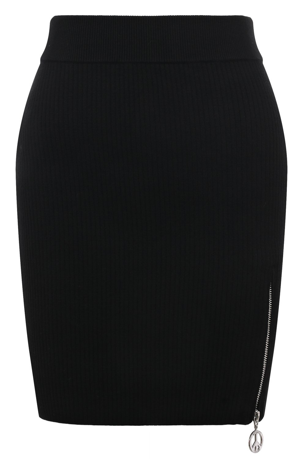 Женская юбка из вискозы M05CH1NO JEANS черного цвета, арт. 232K2/A0182/8711 | Фото 1 (Стили: Гламурный; Длина Ж (юбки, платья, шорты): Мини; Женское Кросс-КТ: Юбка-одежда; Материал сплава: Проставлено; Материал внешний: Вискоза; Драгоценные камни: Проставлено)