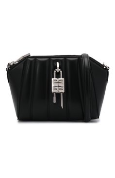 Женская сумка antigona lock xs GIVENCHY черного цвета, арт. BB50KDB16J | Фото 7 (Сумки-технические: Сумки top-handle; Материал: Натуральная кожа; Размер: mini; Ремень/цепочка: На ремешке)