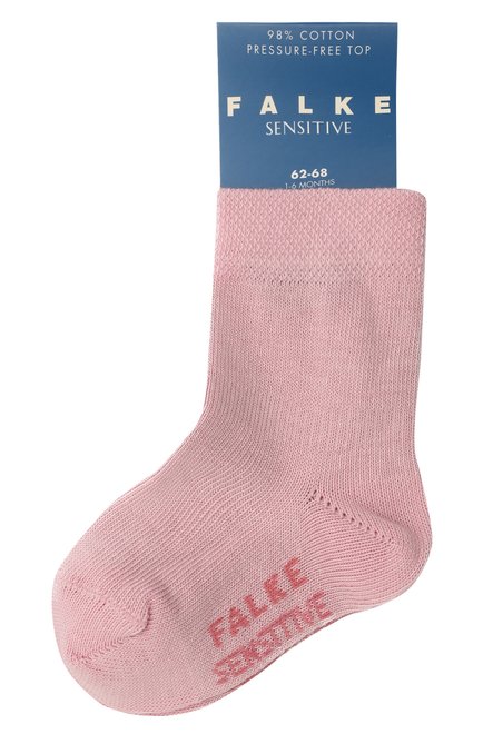 Детские хлопковые носки FALKE розового цвета, арт. 10626. | Фото 1 (Региональные ограничения белый список (Axapta Mercury): RU)