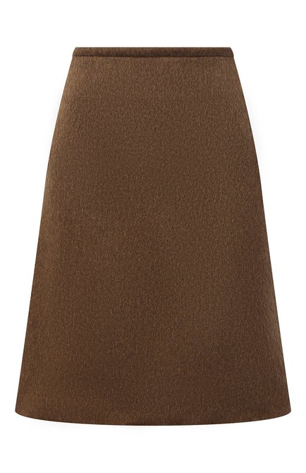 Женская юбка BOTTEGA VENETA коричневого цвета по цене 134000 руб., арт. 668574/V0XS0 | Фото 1