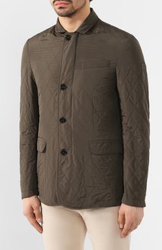 Мужская куртка PAUL&SHARK хаки цвета, арт. C0P2001 | Фото 3 (Кросс-КТ: Куртка; Рукава: Длинные; Материал внешний: Синтетический материал; Мужское Кросс-КТ: утепленные куртки, Верхняя одежда; Стили: Милитари; Материал подклада: Синтетический материал; Длина (верхняя одежда): Короткие; Статус проверки: Проверена категория)