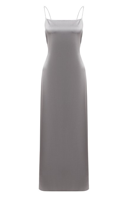 Женское шелковое платье HELMUT LANG светло-серого цвета по цене 78800 руб., арт. K06HW605 | Фото 1