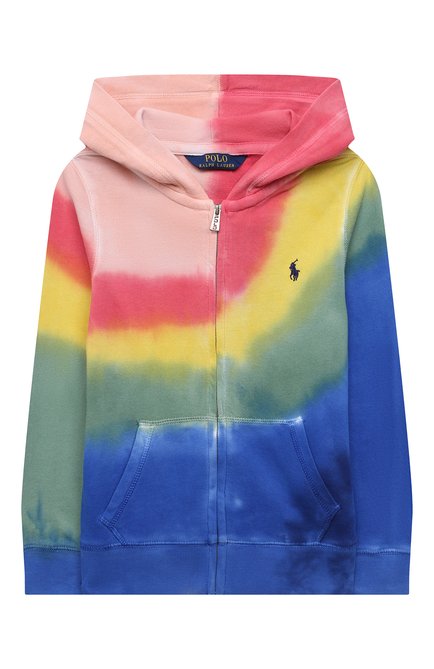 Детский хлопковая толстовка POLO RALPH LAUREN разноцветного цвета, арт. 311841548 | Фото 1 (Рукава: Длинные; Материал внешний: Хлопок; Девочки Кросс-КТ: Толстовка-одежда; Ростовка одежда: 18 мес | 86 см, 2 года | 92 см, 4 года | 104 см)