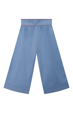 Детские брюки свободного кроя MARC JACOBS (THE) голубого цвета, арт. W14237 | Фото 1 (Девочки Кросс-КТ: Брюки-одежда; Случай: Повседневный; Материал внешний: Хлопок; Ростовка одежда: 9 лет | 134 см, 12 лет | 152 см, 3 года | 98 см, 4 года | 104 см, 5 лет | 110 см, 7 лет | 122 см)