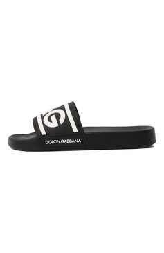 Женские шлепанцы st. barth DOLCE & GABBANA черного цвета, арт. CW2072/AQ858 | Фото 4 (Подошва: Платформа; Материал внешний: Резина)