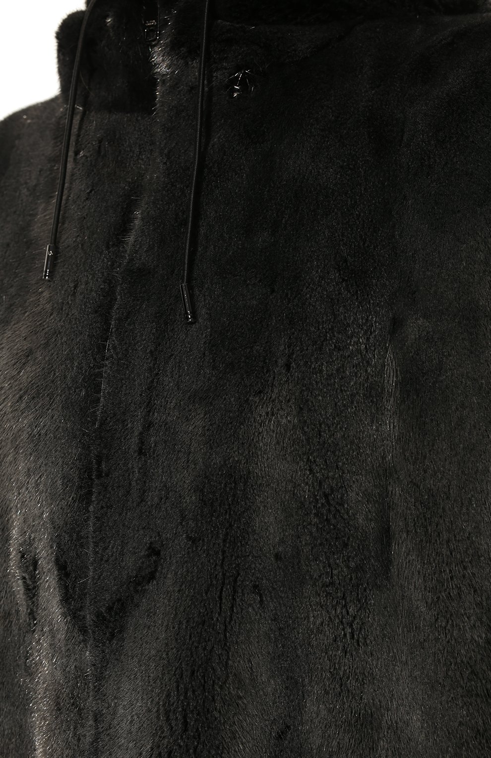 Женская шуба из меха норки DOLCE & GABBANA черного цвета, арт. F9K37F/GEV34 | Фото 5 (Женское Кросс-КТ: Мех; Рукава: Длинные; Материал внешний: Натуральный мех; Стили: Классический; Материал подклада: Синтетический материал; Длина (верхняя одежда): Короткие)