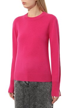 Женский кашемировый пуловер BOSS розового цвета, арт. 50493845 | Фото 3 (Материал внешний: Шерсть, Кашемир; Рукава: Длинные; Длина (для топов): Стандартные; Материал сплава: Проставлено; Женское Кросс-КТ: Пуловер-одежда; Драгоценные камни: Проставлено; Стили: Кэжуэл)