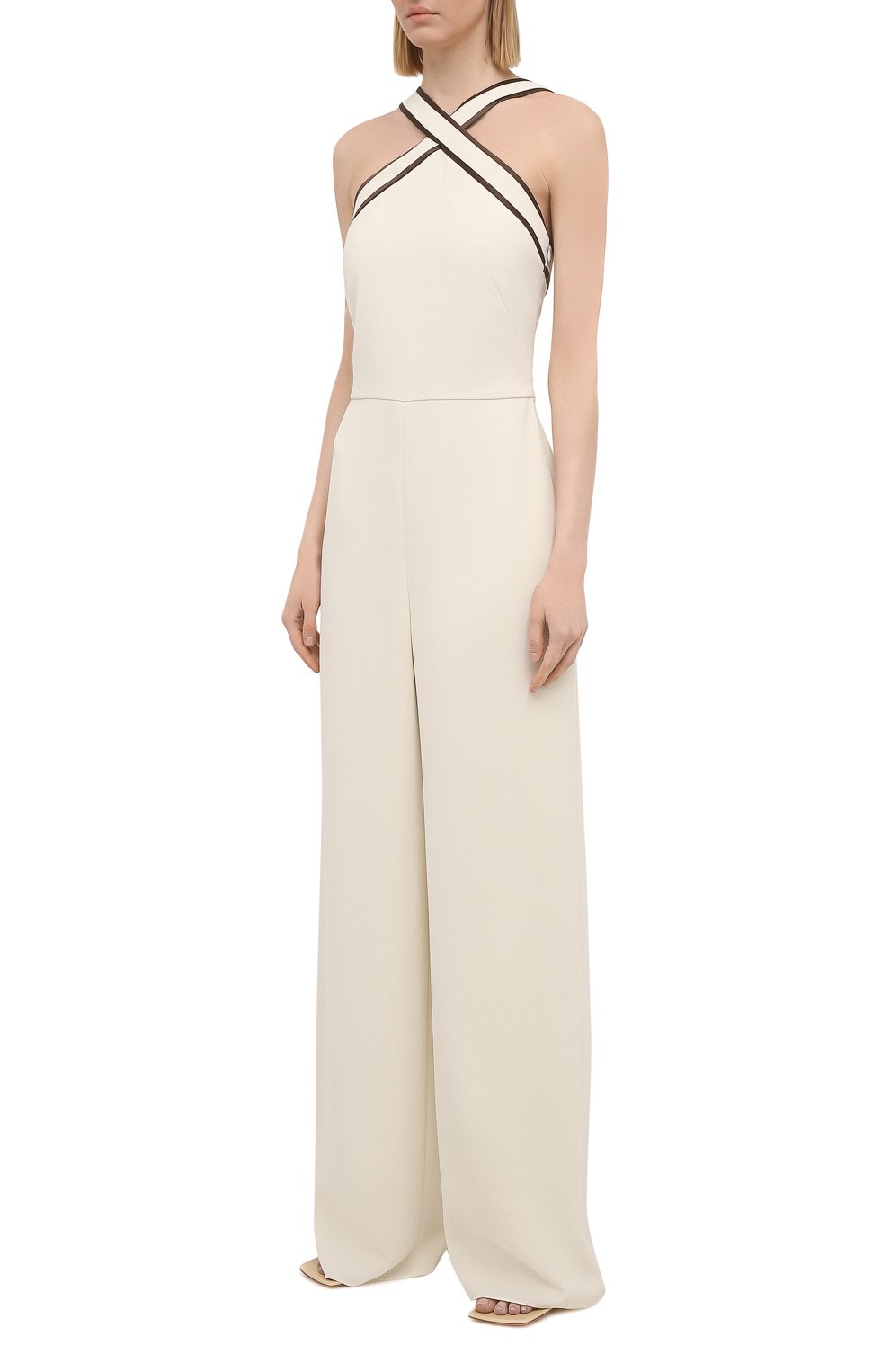 Женский комбинезон RALPH LAUREN молочного цвета, арт. 290840179 | Фото 3 (Длина (брюки, джинсы): Удлиненные; Случай: Повседневный; Материал внешний: Синтетический материал; Региональные ограничения белый список (Axapta Mercury): RU; Материал подклада: Синтетический материал; Стили: Романтичный; Женское Кросс-КТ: Комбинезон-одежда)