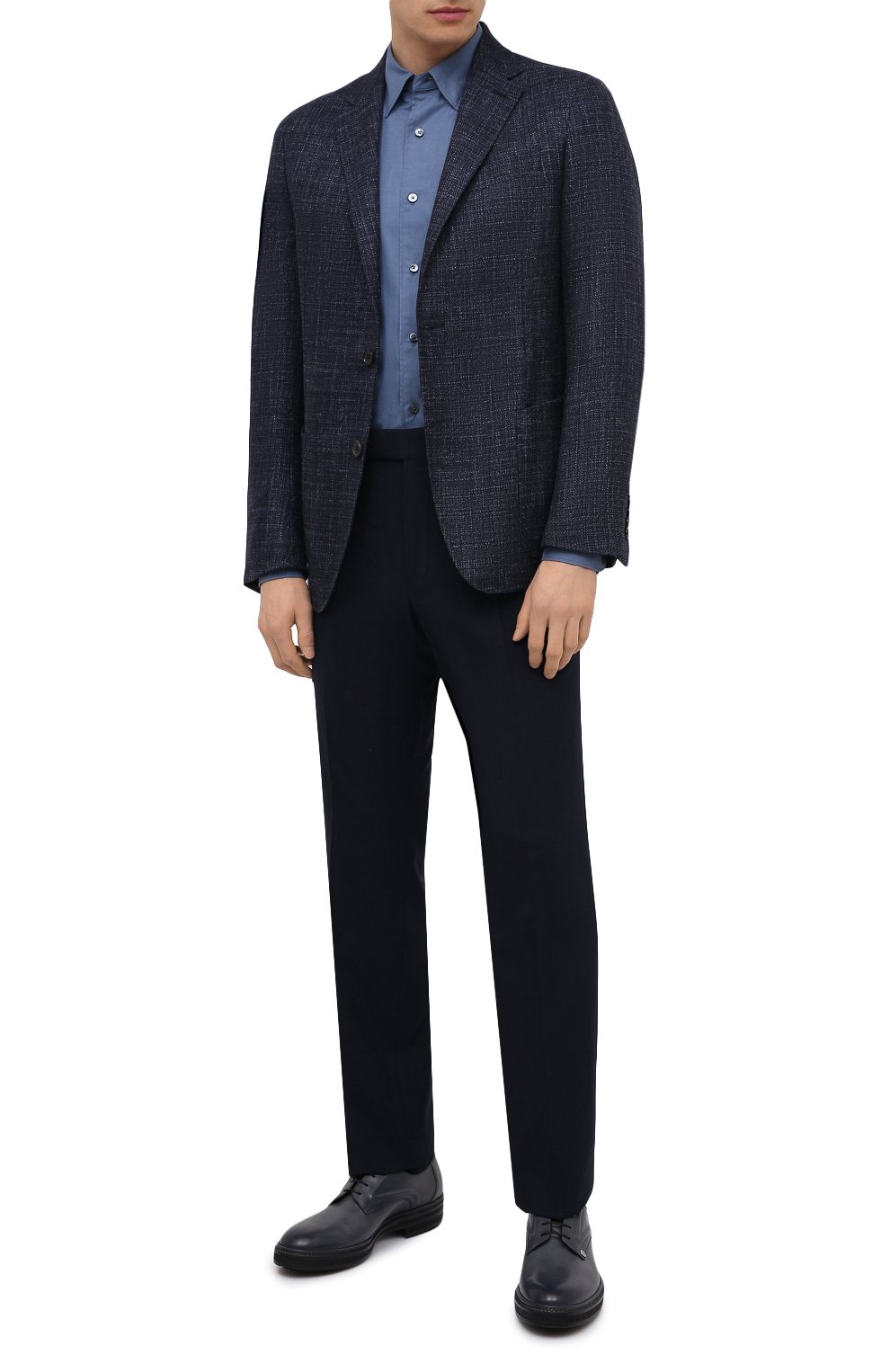 Хлопковая сорочка Ermenegildo Zegna  UWX14/SRH1 Фото 2