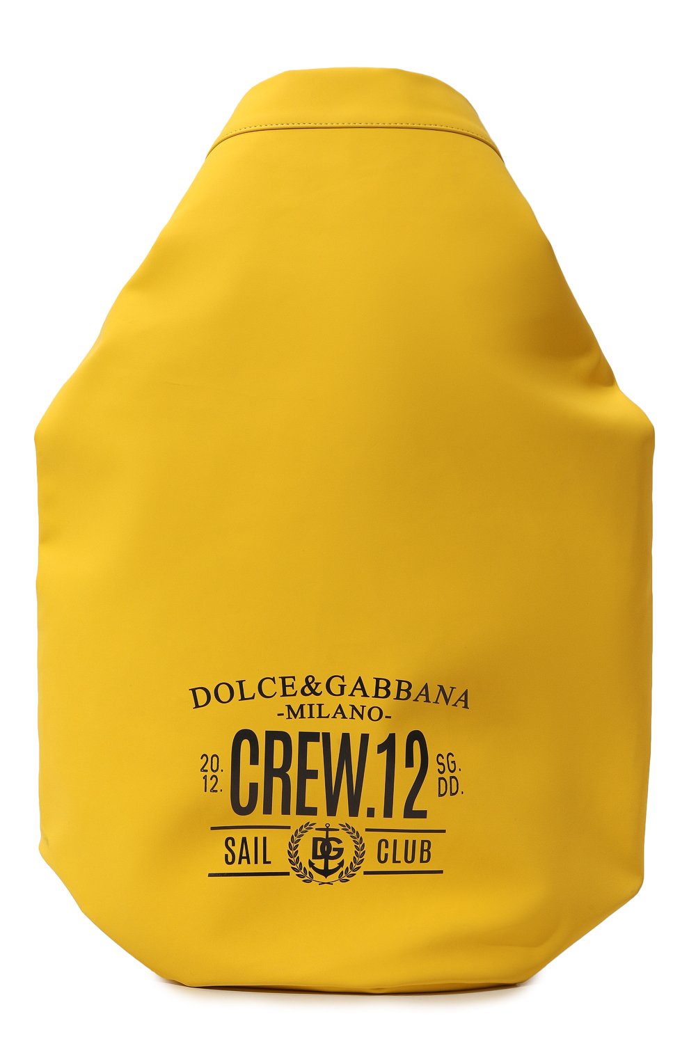 Детская рюкзак DOLCE & GABBANA желтого цвета, арт. EM0121/AA061 | Фото 1 (Региональные ограничения белый список (Axapta Mercury): Не проставлено; Материал сплава: Проставлено; Нос: Не проставлено; Материал: Текстиль, Экокожа)