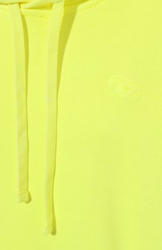 Женское платье DIESEL желтого цвета, арт. A08422/0AIJW | Фото 5 (Случай: Повседневный; Материал сплава: Проставлено; Стили: Спорт-шик; Драгоценные камни: Проставлено; Женское Кросс-КТ: Платье-одежда)