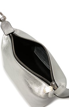 Женская сумка moonbag small EERA серебряного цвета, арт. MBLASV | Фото 5 (Сумки-технические: Сумки top-handle; Материал: Натуральная кожа; Размер: small)
