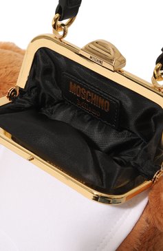 Женская сумка teddy MOSCHINO коричневого цвета, арт. A7528/8216 | Фото 5 (Тематический товар: Teddy Bear; Сумки-технические: Сумки top-handle; Материал: Текстиль; Размер: small)