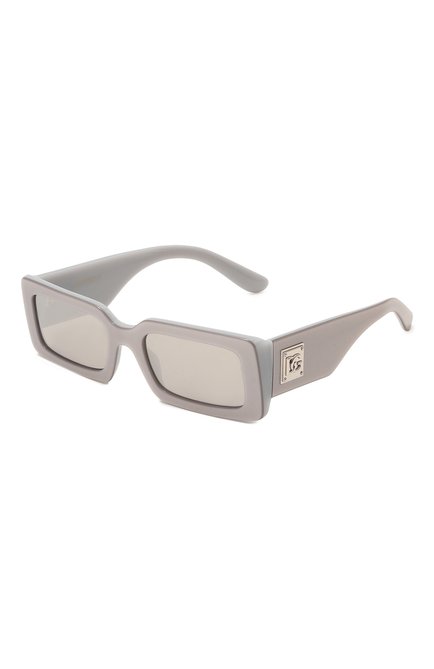 Женские солнцезащитные очки DOLCE & GABBANA серого цвета, арт. 4416-33736G | Фото 1 (Тип очков: С/з; Оптика Гендер: оптика-женское; Очки форма: Прямоугольные)