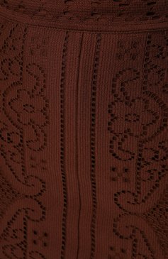 Женская хлопковая юбка VALENTINO коричневого цвета, арт. XB3RA8L06W3 | Фото 5 (Региональные ограничения белый список (Axapta Mercury): RU; Женское Кросс-КТ: Юбка-одежда; Матер�иал сплава: Проставлено; Материал внешний: Хлопок; Длина Ж (юбки, платья, шорты): Миди; Драгоценные камни: Проставлено; Стили: Романтичный; Материал подклада: Хлопок)