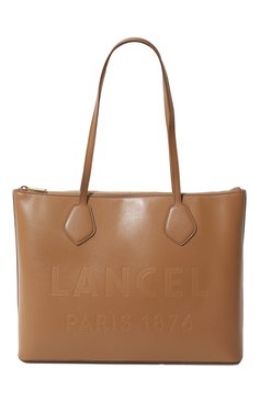 Женский сумка-тоут essential LANCEL светло-коричневого цвета, арт. A12135 | Фото 1 (Сумки-технические: Сумки-шопперы; Материал: Натуральная кожа)
