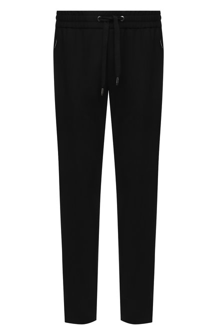 Мужские шерстяные брюки DOLCE & GABBANA черного цвета по цене 92050 руб., арт. GV49ET/FUBE7 | Фото 1