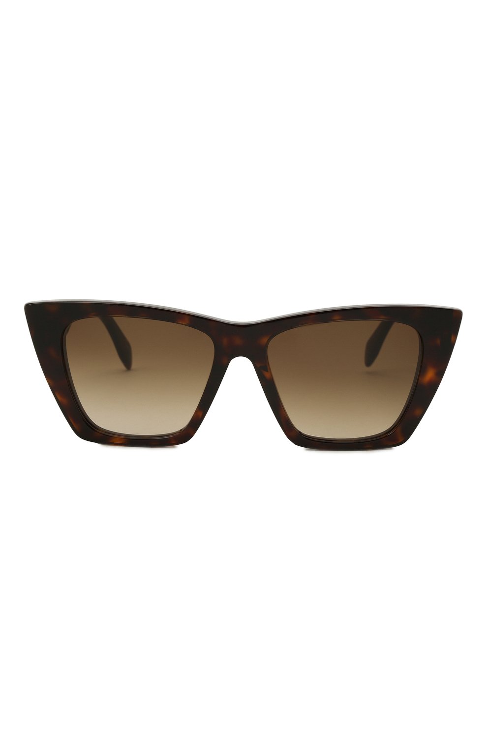 Женские солнцезащитные очки ALEXANDER MCQUEEN коричневого цвета, арт. AM0299S 002 | Фото 3 (Региональные ограничения белый список (Axapta Mercury): RU; Тип очков: С/з; Оптика Гендер: оптика-женское; Очки форма: Cat-eye)