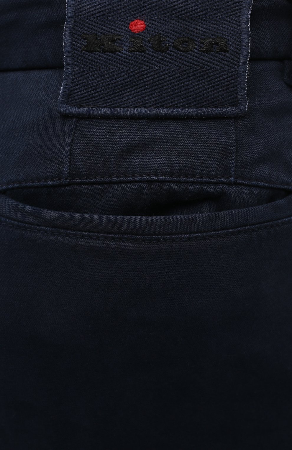 Мужские брюки-карго из хлопка и кашемира KITON темно-синего цвета, арт. UFPPCAJ02T42 | Фото 5 (Силуэт М (брюки): Карго; �Длина (брюки, джинсы): Стандартные; Случай: Повседневный; Региональные ограничения белый список (Axapta Mercury): RU; Материал внешний: Хлопок; Стили: Кэжуэл)