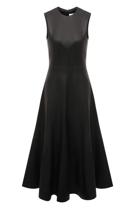 Женское кожаное платье CHLOÉ черного цвета по цене 719500 руб., арт. CHC21WCR30218 | Фото 1