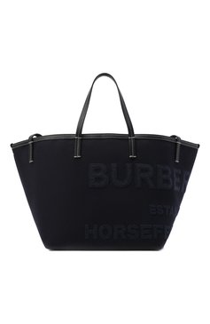 Женский сумка-шопер note medium BURBERRY темно-синего цвета, арт. 8044174 | Фото 1 (Сумки-технические: Сумки-шопперы; Размер: medium; Материал: Текстиль)