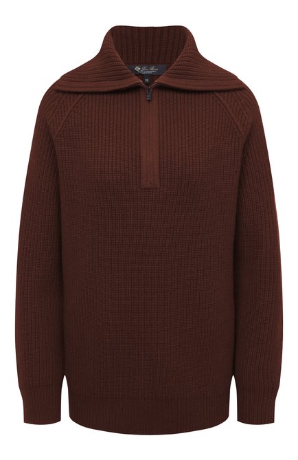 Женский кашемировый свитер LORO PIANA коричневого цвета по цене 291000 руб., арт. FAL7055 | Фото 1