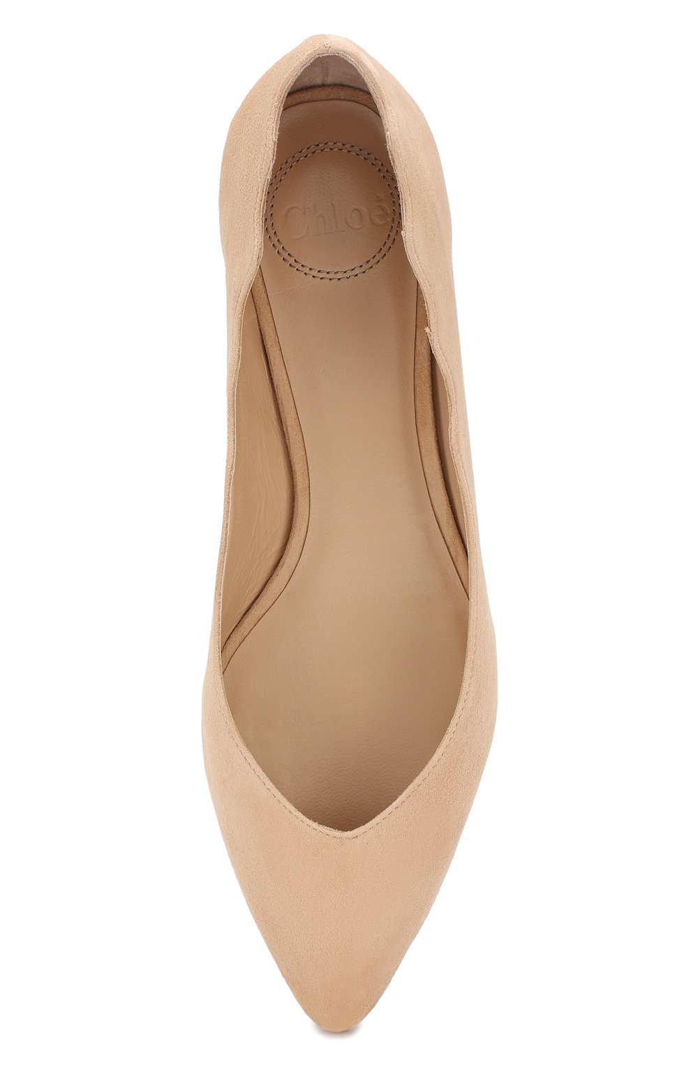 Женские бежевые замшевые балетки laurena CHLOÉ купить в интернет ...
