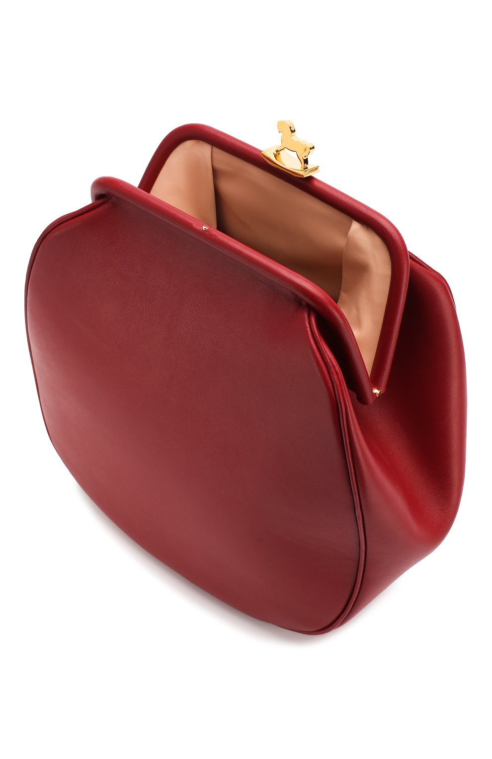 Женский рюкзак ULYANA SERGEENKO бордового цвета, арт. (0252с) BRS042CLASSX | Фото 4 (Размер: medium; Материал: Натуральная кожа; Стили: Кэжуэл)