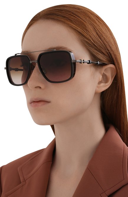 Женские солнцезащитные очки BALMAIN коричневого цвета, арт. BPS-108C | Фото 2 (Тип очков: С/з; Региональные ограничения белый список (Axapta Mercury): RU)