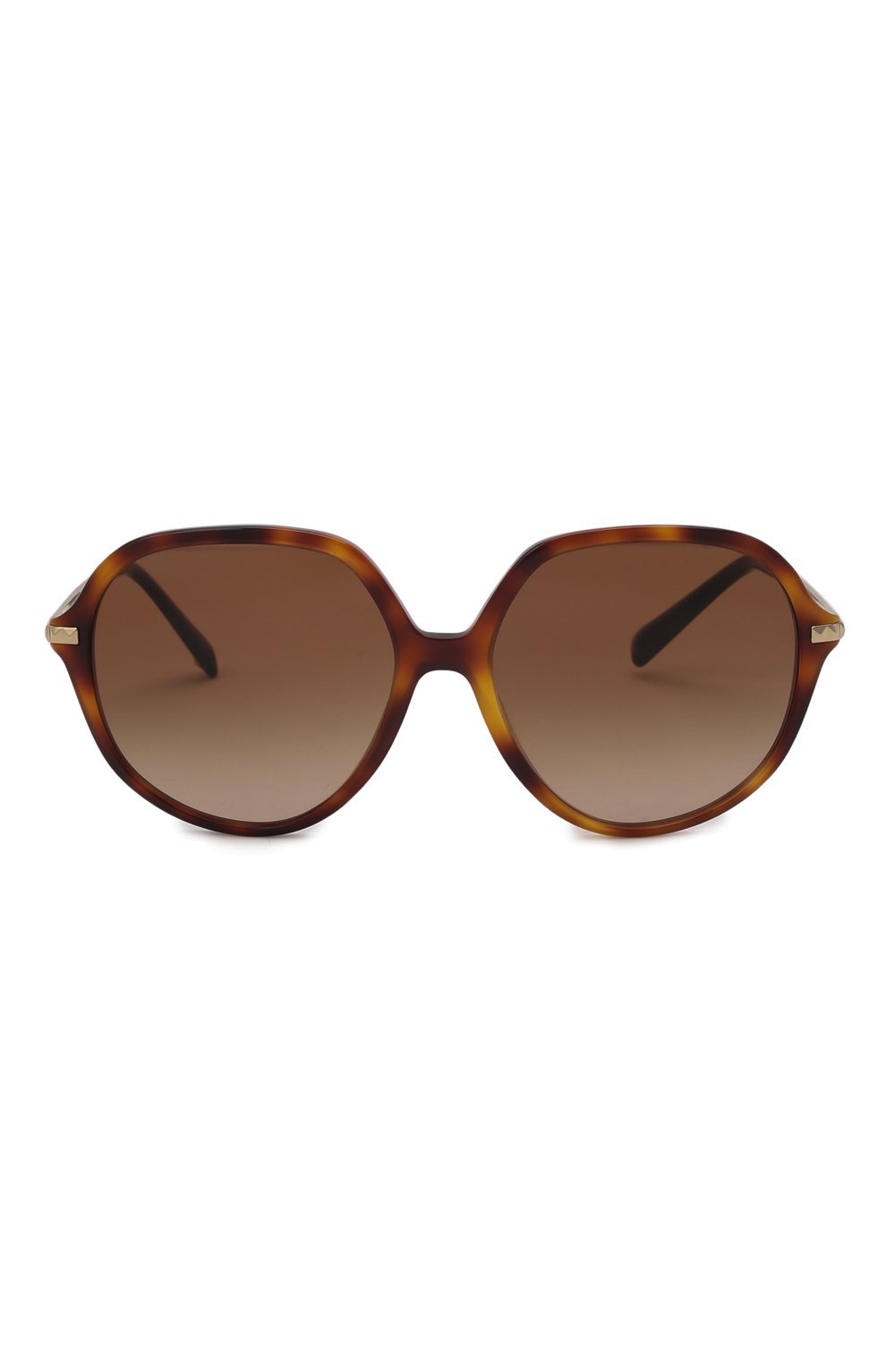 Женские солнцезащитные очки VALENTINO светло-коричневого цвета, арт. 4099-501113 | Фото 3 (Тип очков: С/з; Оптика Гендер: оптика-женское; Очки форма: Over-size)