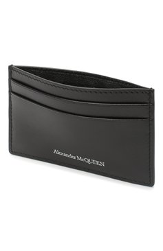 Мужской кожаный футляр для кредитных карт ALEXANDER MCQUEEN черного цвета, арт. 602144/1XI0Y | Фото 3 (Материал: Натуральная кожа)