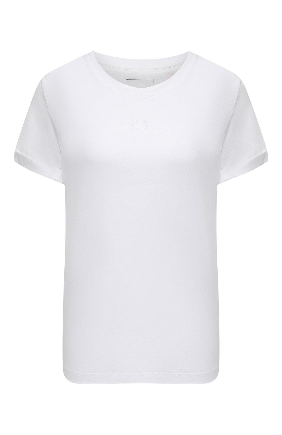 Женская белая хлопковая футболка CHANTAL THOMASS купить в интернет ...