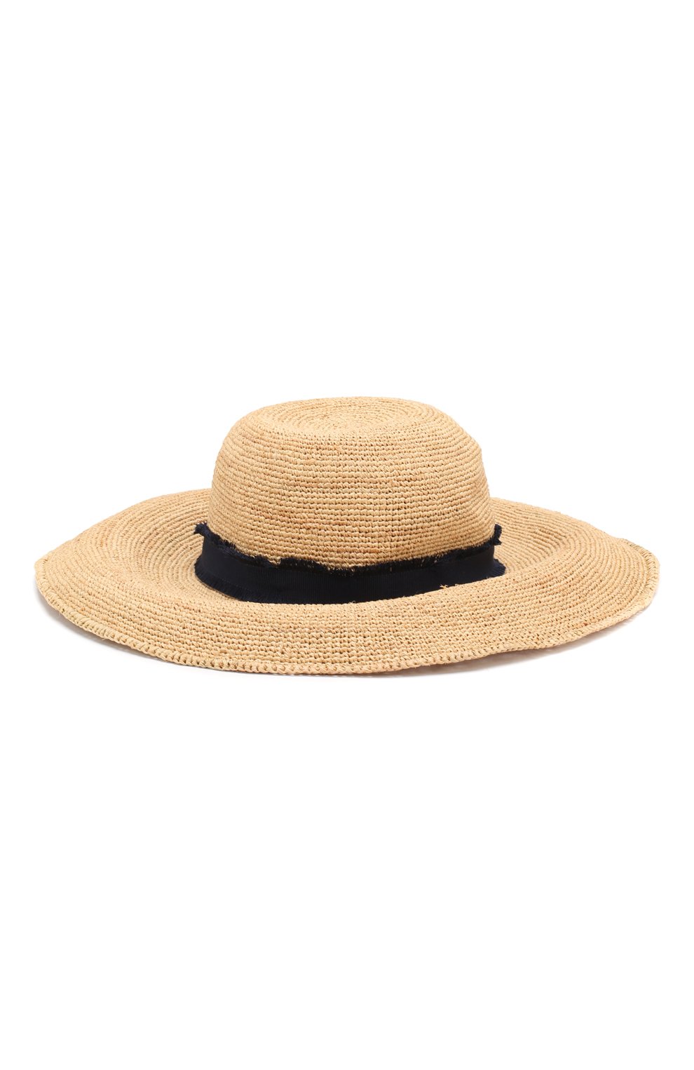 Женская соломенная шляпа с лентой HEIDI KLEIN синего цвета, арт. ACRW1257 | Фото 1 (Материал: Растительное волокно; Статус проверки: Проверено, Проверена категория)