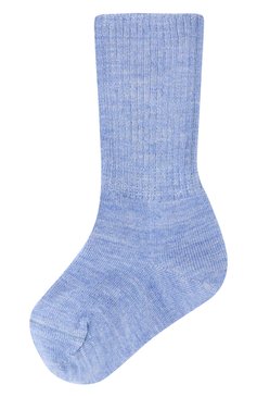 Детские шерстяные носки WOOL&COTTON голубого цвета, арт. NLML | Фото 1 (Материал: Текстиль, Шерсть)