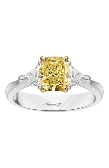Женские кольцо MERCURY бесцветного цвета, арт. MR20431WYD | Фото 2 (Материал сплава: Белое золото; Драгоценные камни: Бриллианты)