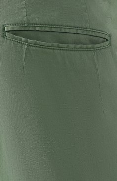 Мужские шорты из смеси льна и хлопка KITON зеленого цвета, арт. UFBLACJ07S51 | Фото 5 (Мужское Кросс-КТ: Шорты-одежда; Длина Шорты М: До колена; Принт: Без принта; Региональные ограничения белый список (Axapta Mercury): RU; Материал внешний: Хлопок, Лен; Случай: Формальный; Стили: Кэжуэл)